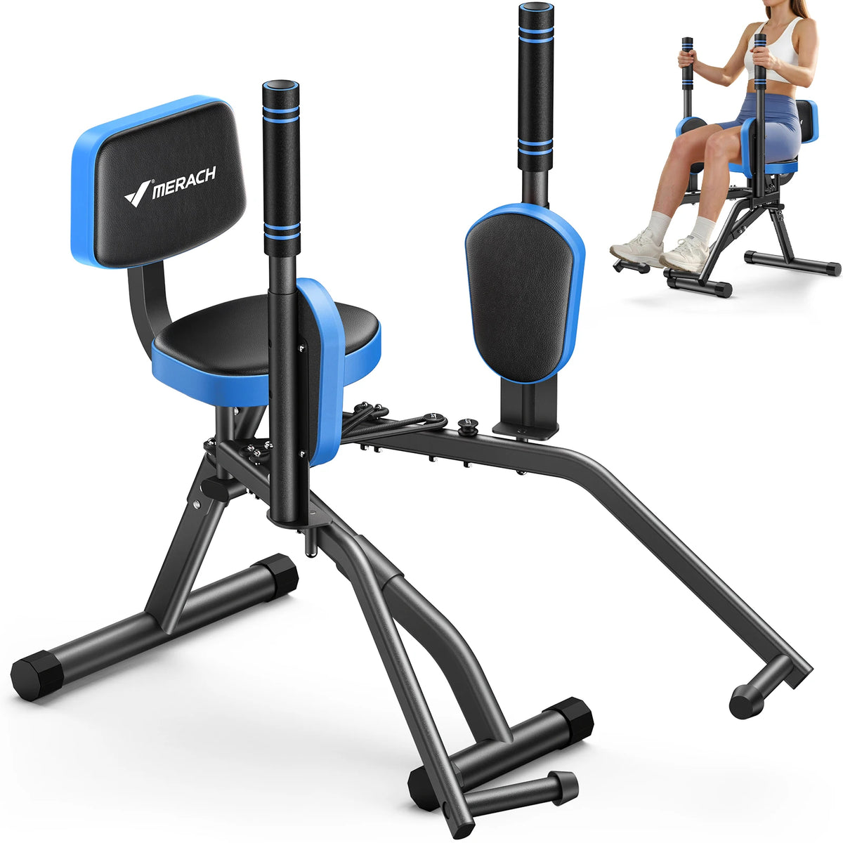 Merach Hip Abductor Machine With Adjustable Resistance Bands