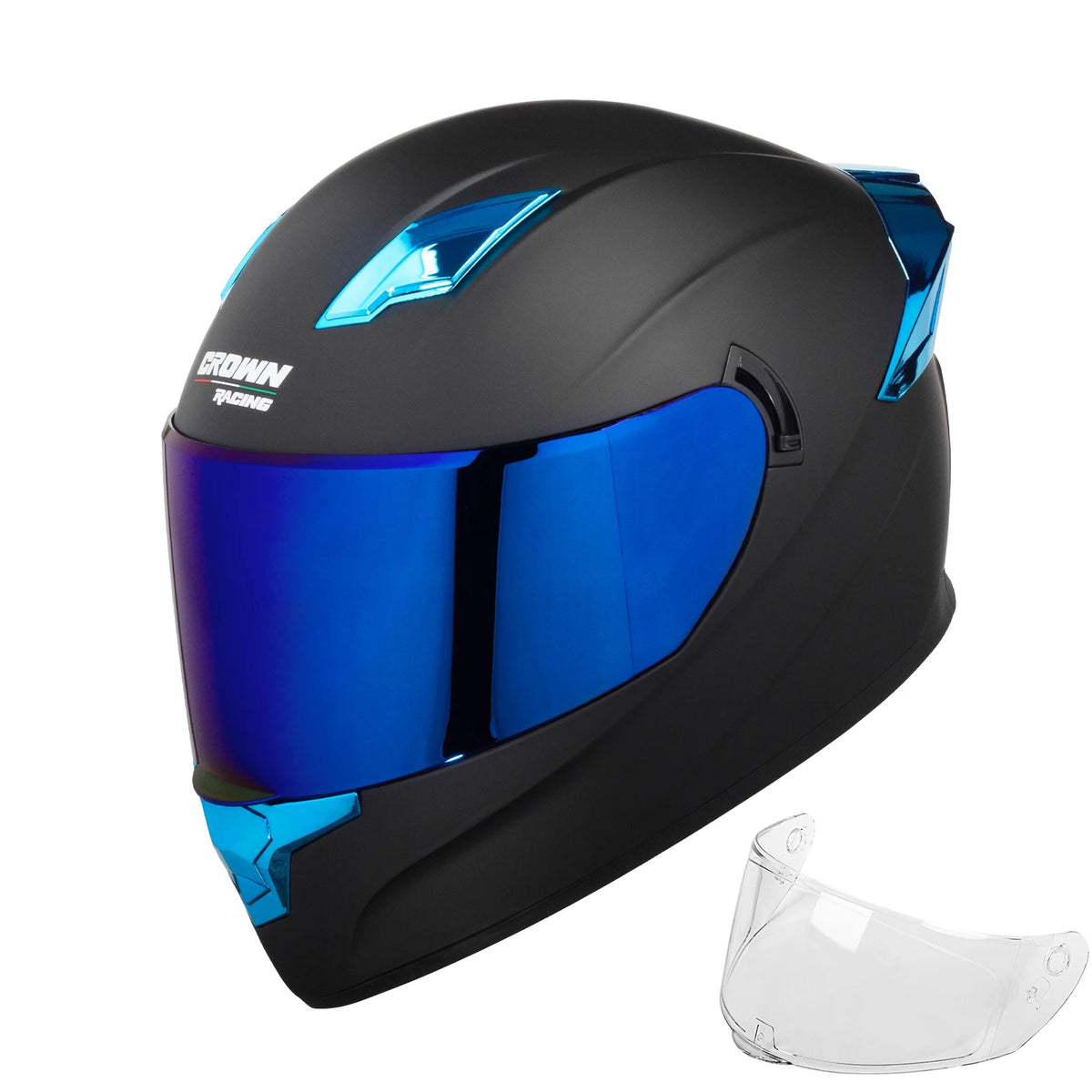 Crown Racing F-700 Full Face Motorcycle Helmet DOT Certified