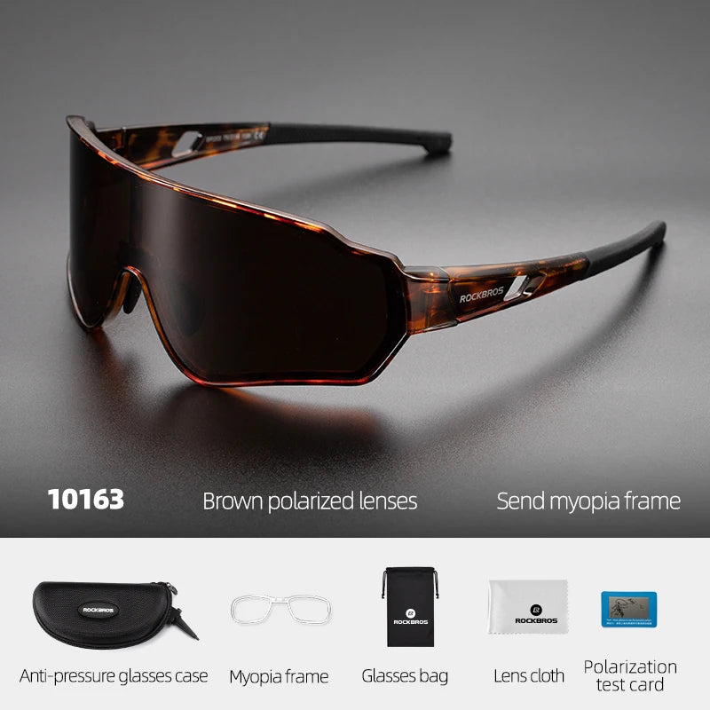 Rockbros Photochromic Polarized Outdoor Cycling Sunglasses