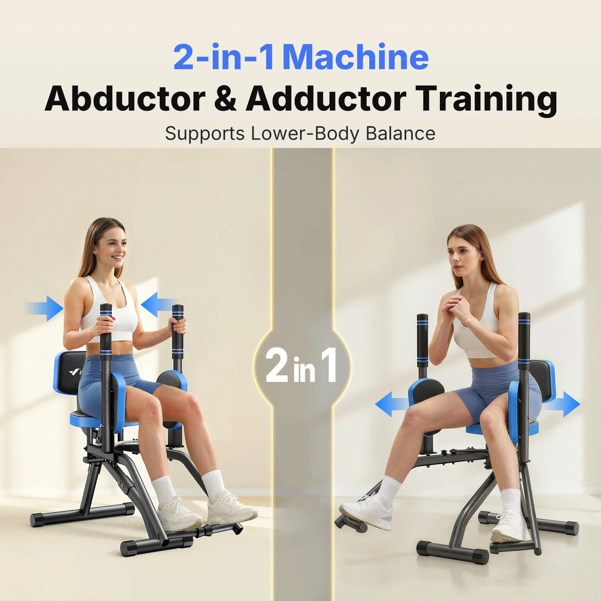 Merach Hip Abductor Machine With Adjustable Resistance Bands