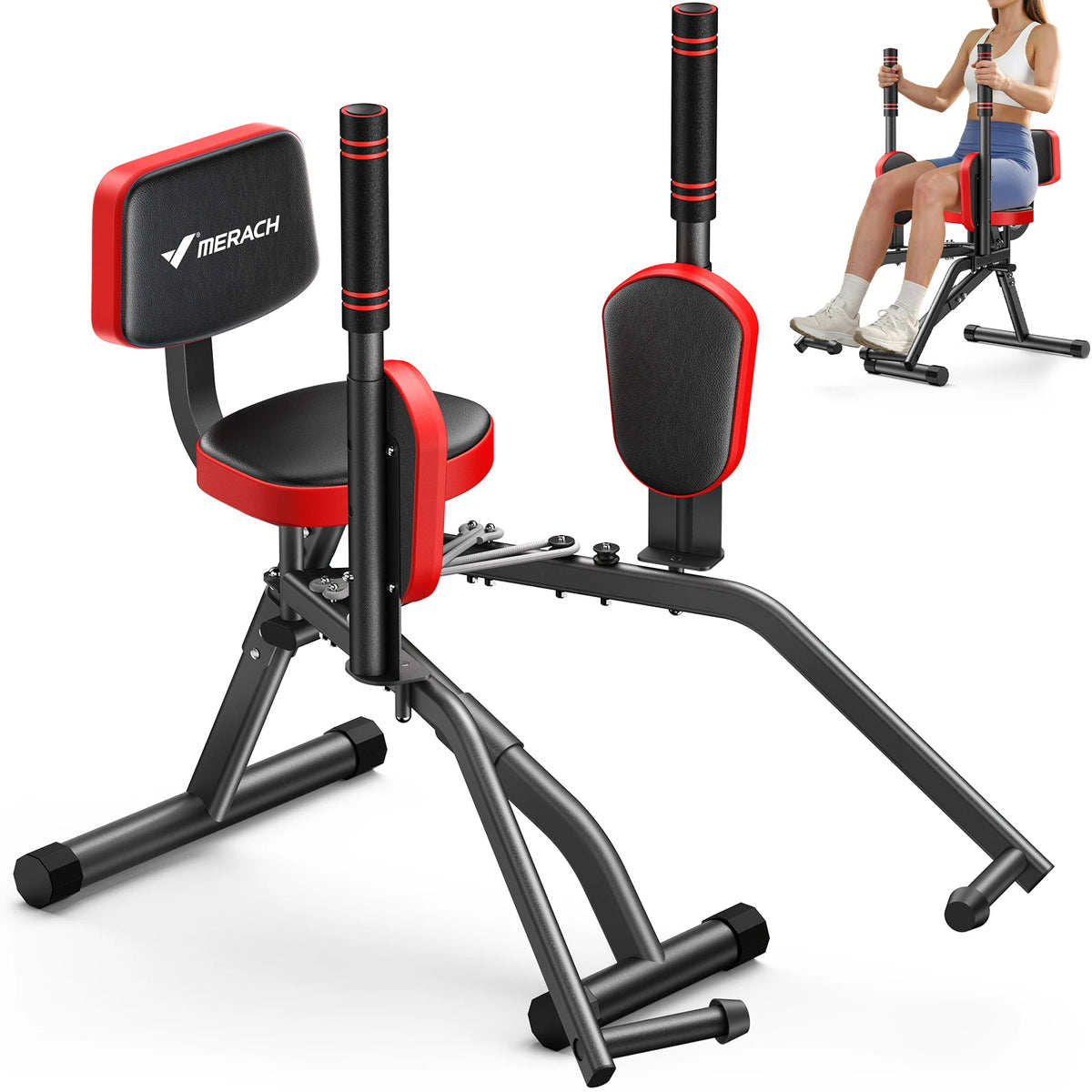 Merach Hip Abductor Machine With Adjustable Resistance Bands