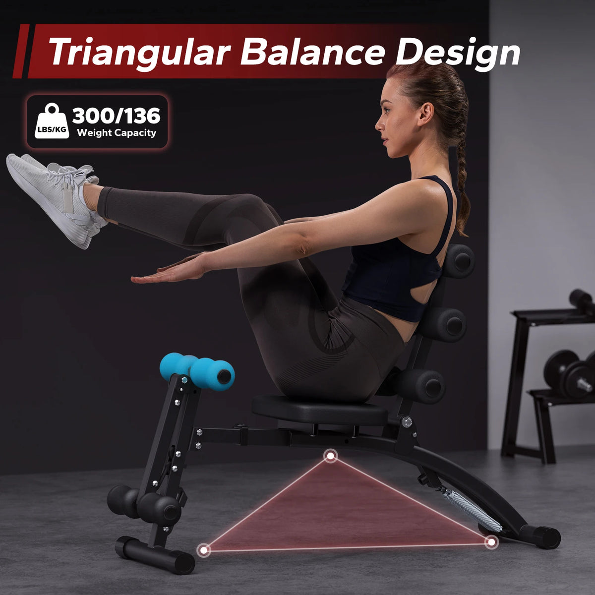 Merach Adjustable Multi Functional Ab Machine Workout Bench
