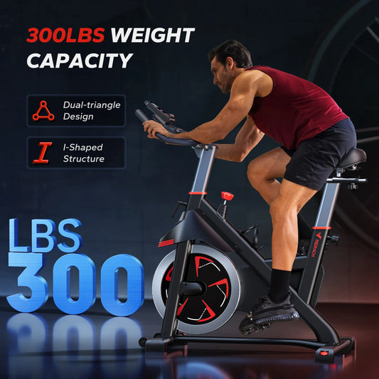 Merach Indoor Cycling Exercise Bike Featuring Magnetic Resistance And Seat