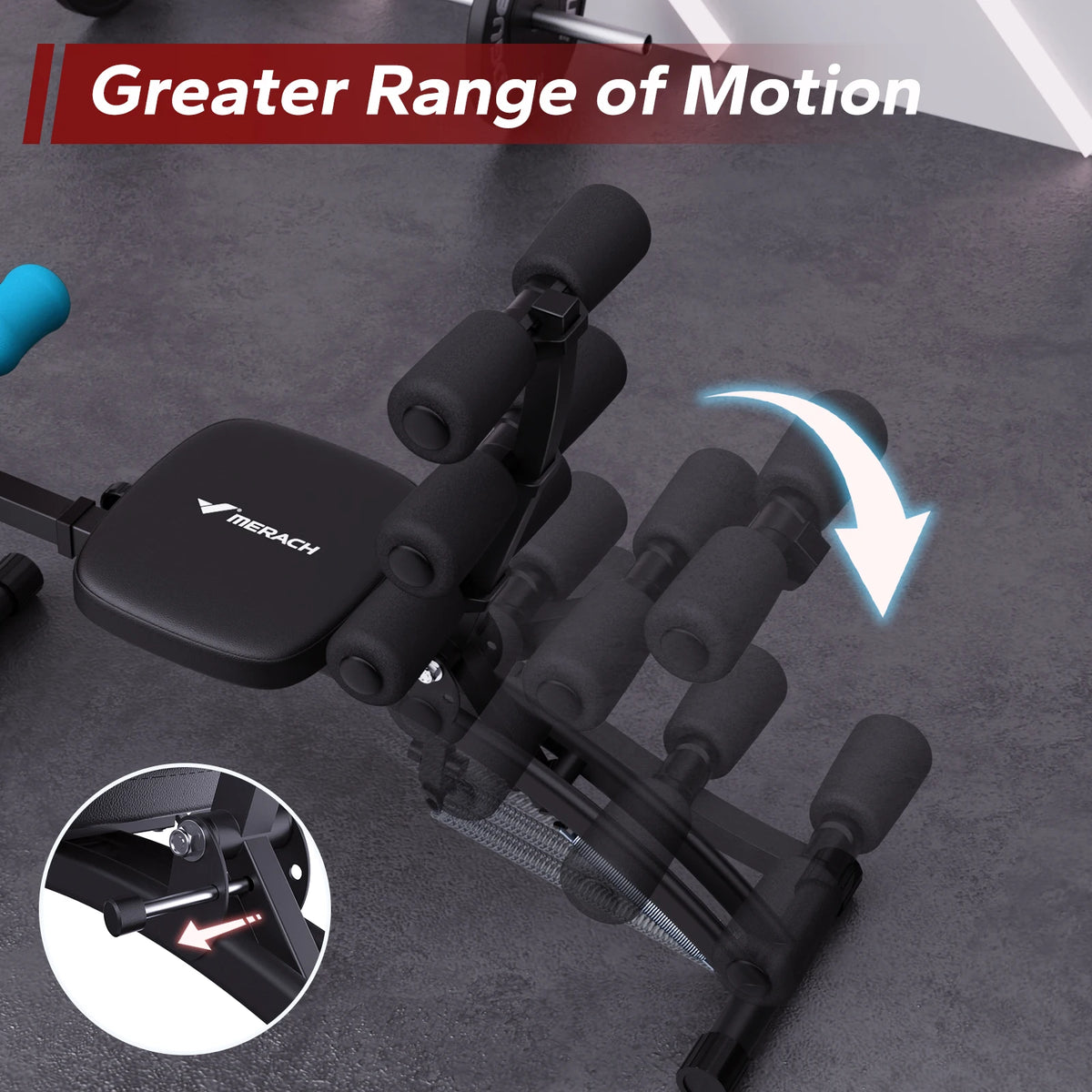 Merach Adjustable Multi Functional Ab Machine Workout Bench