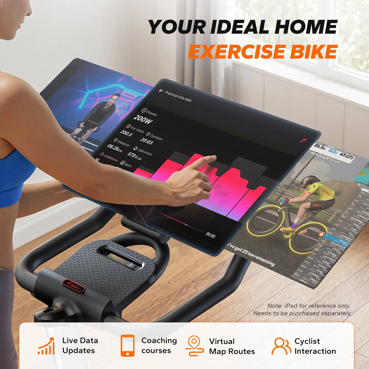 Merach Indoor Cycling Exercise Bike Featuring Magnetic Resistance And Seat