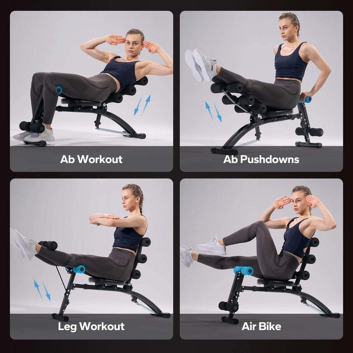 Merach Adjustable Multi Functional Ab Machine Workout Bench