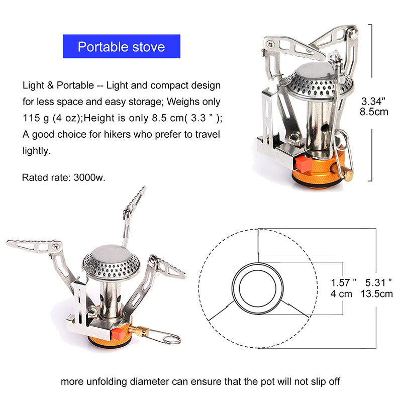 Widesea Portable Aluminum Camping Cookware Set With Utensils
