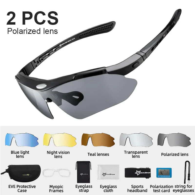 Rockbros Polarized Cycling Sunglasses UV400 Polycarbonate