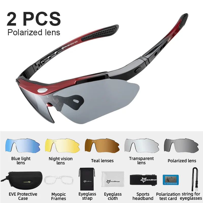 Rockbros Polarized Cycling Sunglasses UV400 Polycarbonate