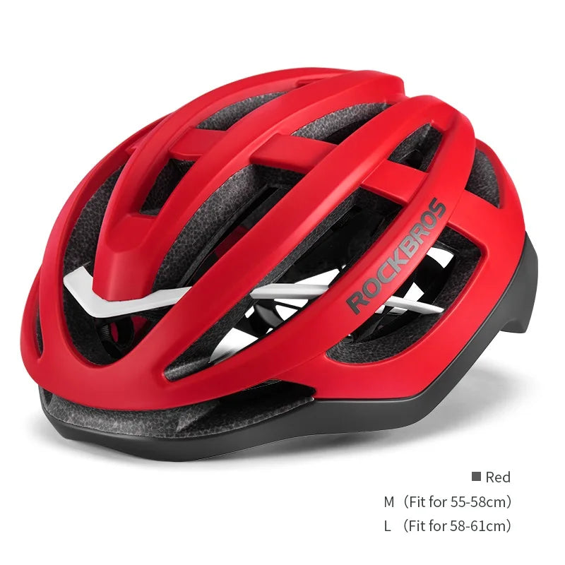 ROCKBROS Adult Road Bike Helmet Lightweight Breathable Shockproof Adjustable