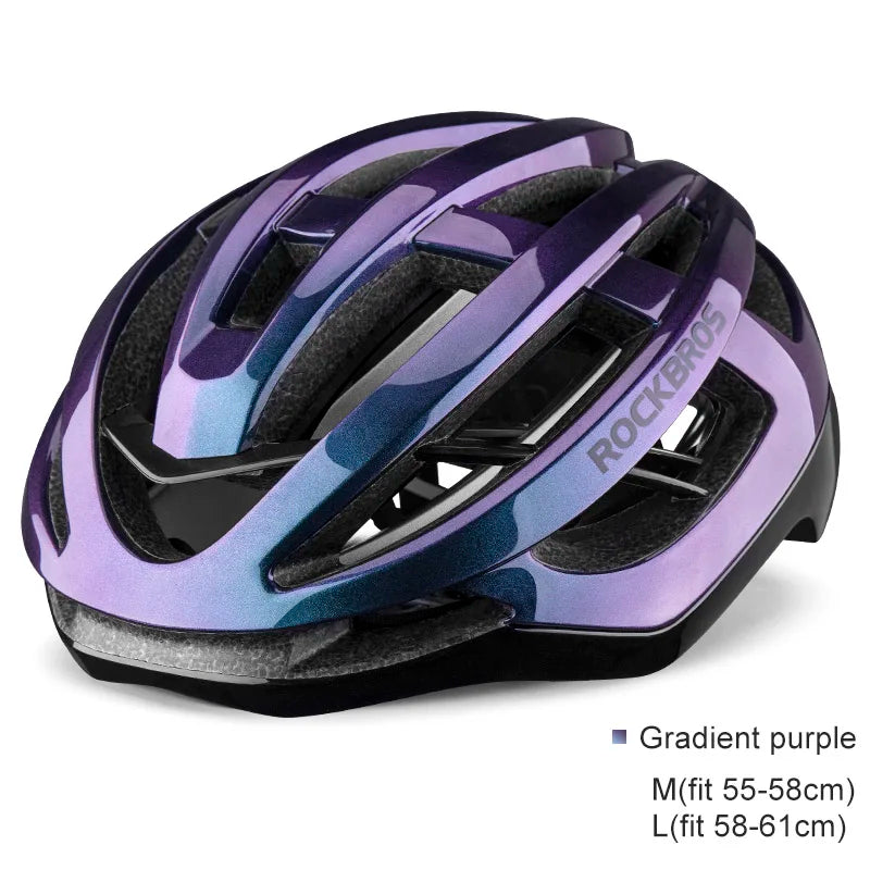 ROCKBROS Adult Road Bike Helmet Lightweight Breathable Shockproof Adjustable