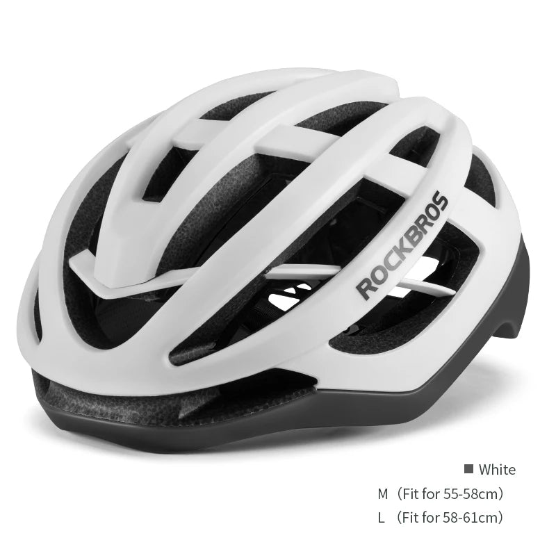 ROCKBROS Adult Road Bike Helmet Lightweight Breathable Shockproof Adjustable