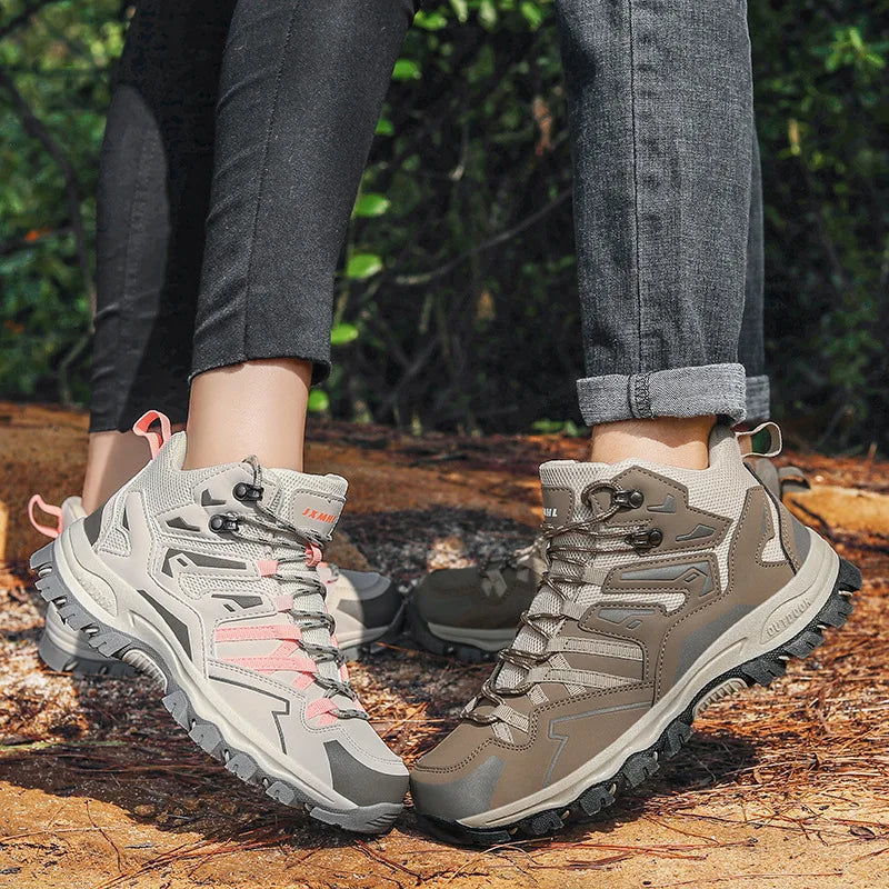 Yukyguuter Waterproof Hiking Shoes Non Slip Outdoor Trekking Boots