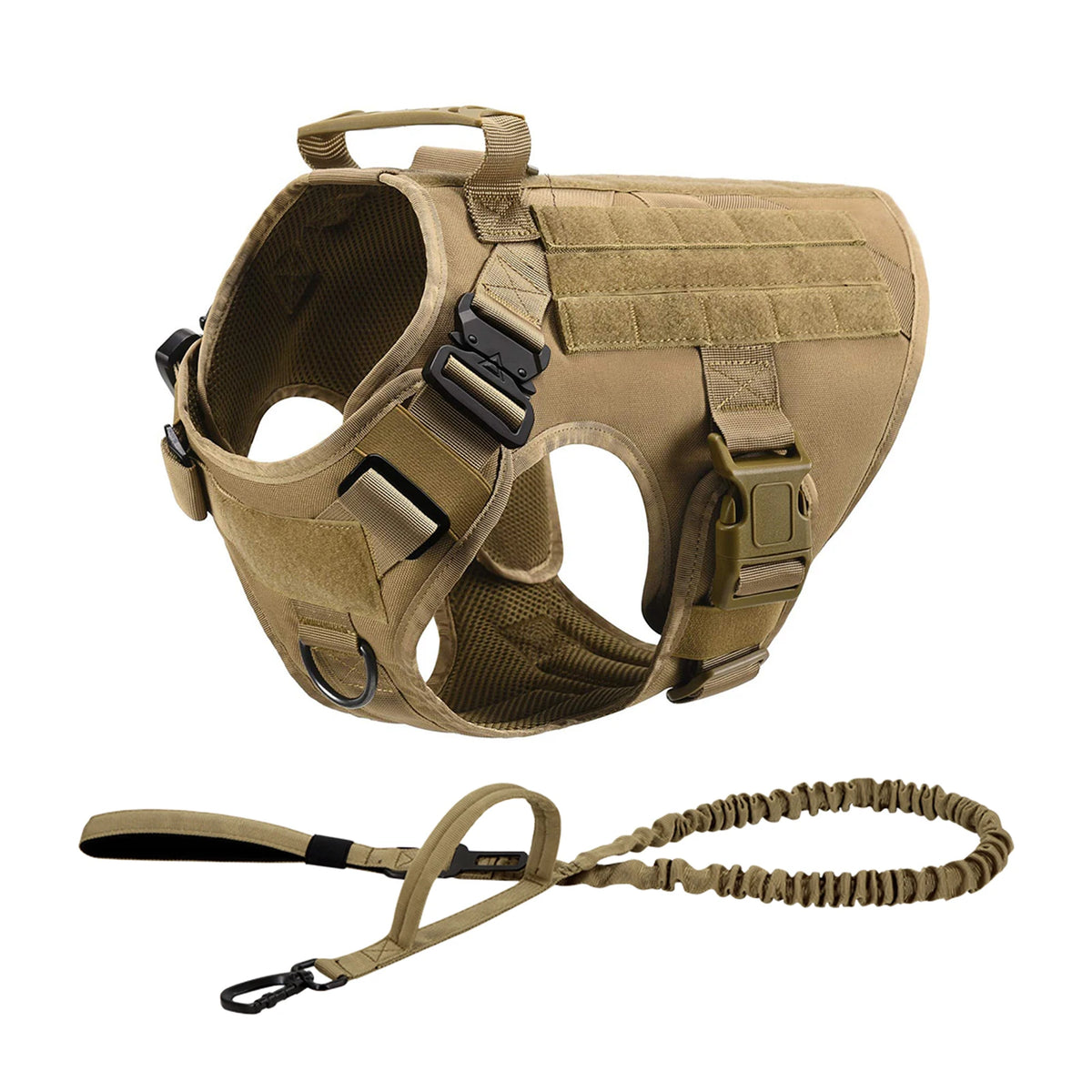 Tactical Nylon Dog Harness With Padded Support During Walks