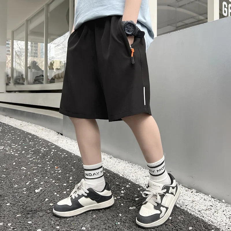 Breathable Quick Dry Ice Silk Performance Gym Shorts