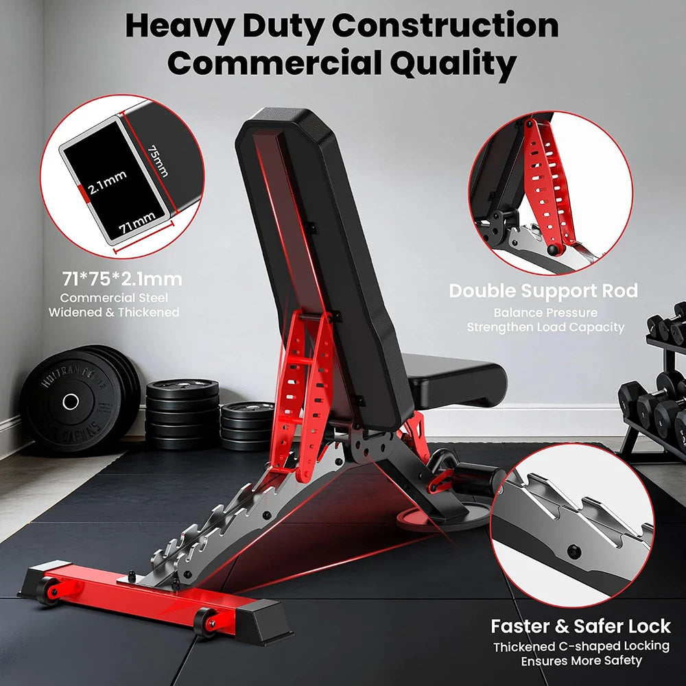 Pooboo Power Cage Smith Machine Home Gym Exercise System