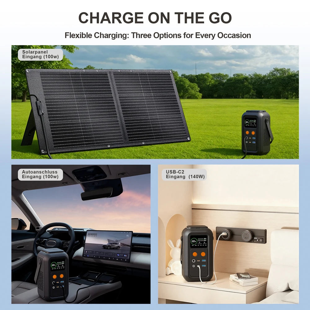 CtoliTY 200W Power Station 192Wh Lifepo4 Portable Power Bank