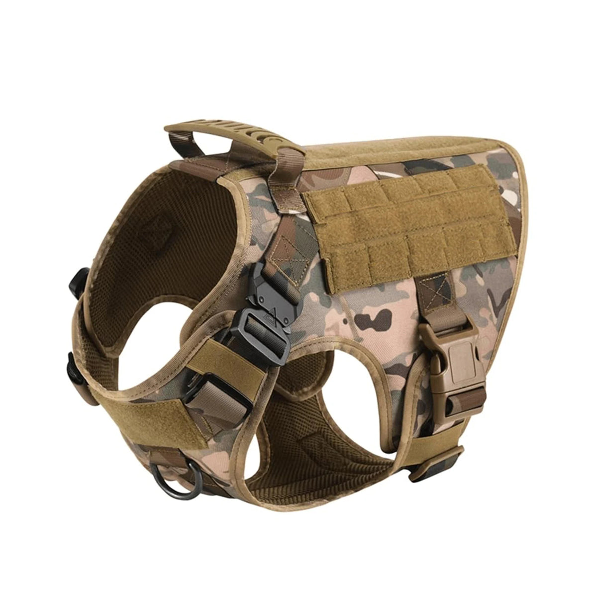 Tactical Nylon Dog Harness With Padded Support During Walks