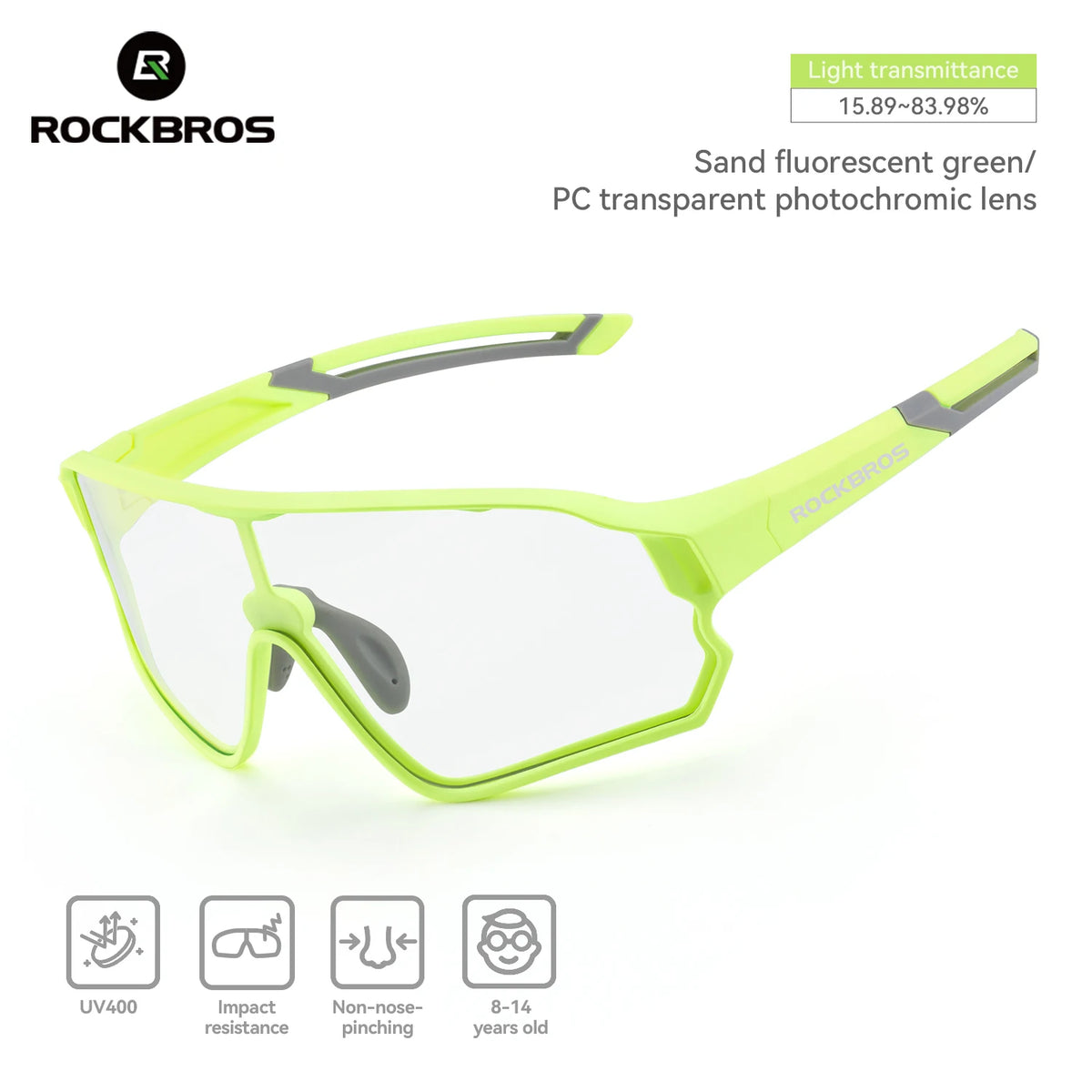 Rockbros Polarized Cycling Sunglasses For Kids Adults UV Protection