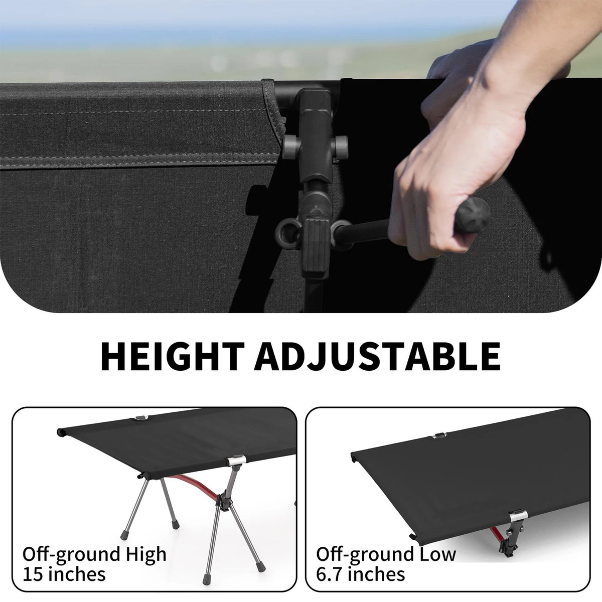 Westtune Portable Aluminum Folding Marching Bed For Camping