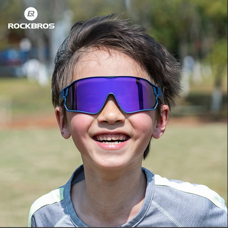Rockbros Polarized Cycling Sunglasses For Kids Adults UV Protection