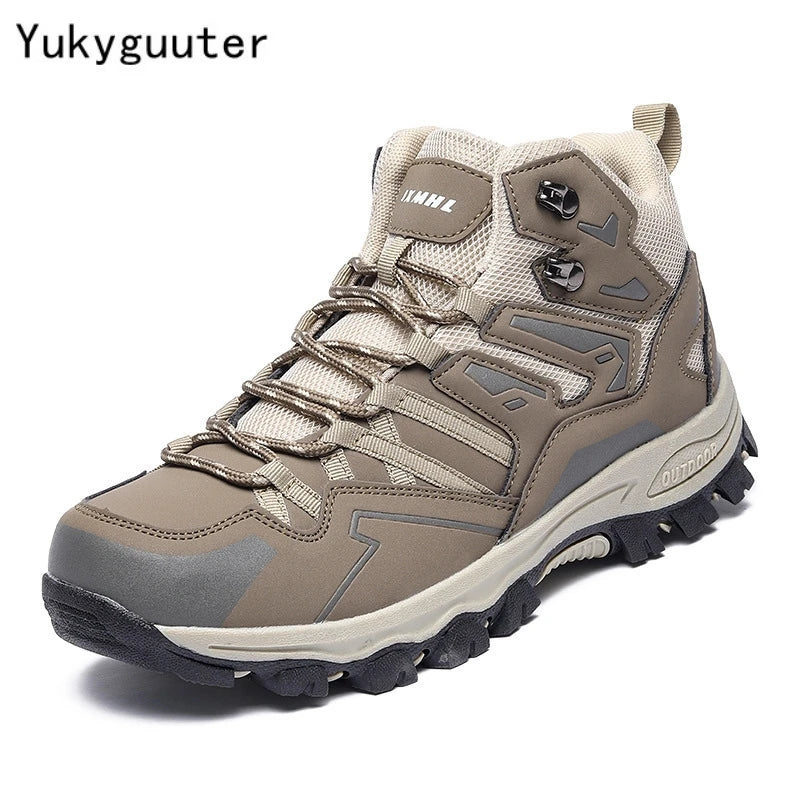 Yukyguuter Waterproof Hiking Shoes Non Slip Outdoor Trekking Boots