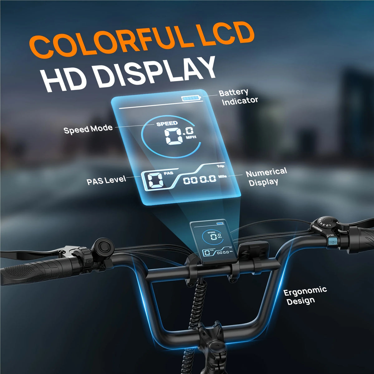 URLIFE E20 Electric Bike 750W Removable Battery Dual Disc Brakes