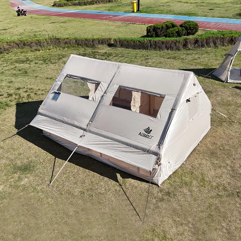 Family Inflatable Camping Tent With Pvc Skylight And Waterproof Design