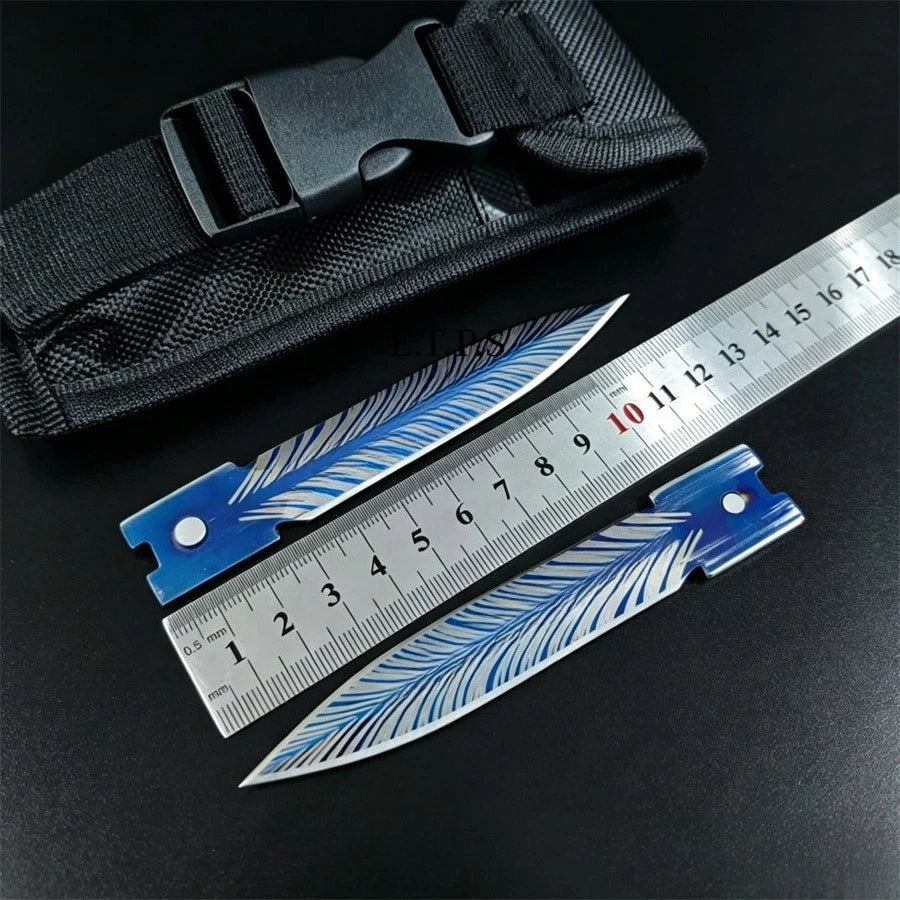 Troodon D2 Steel Folding Hunting Knife With Nylon Sheath