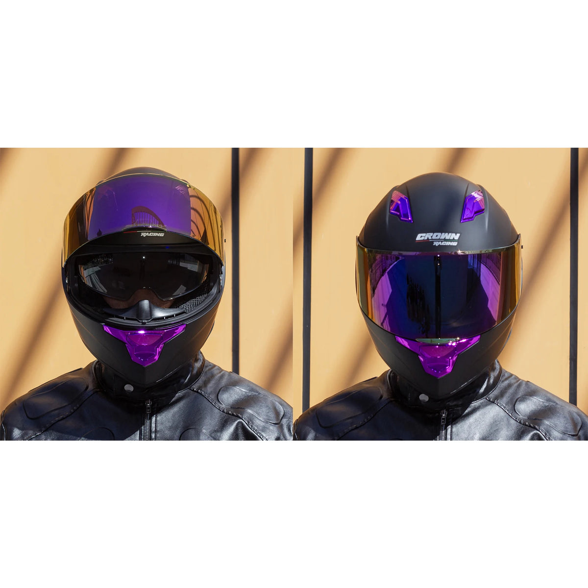 Crown Racing F-700 Full Face Motorcycle Helmet DOT Certified