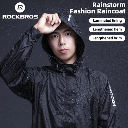 Rockbros Men Cycling Waterproof Windbreaker With Reflective Hood
