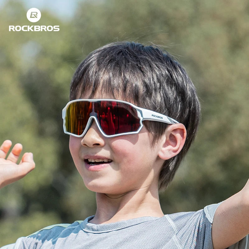 Rockbros Polarized Cycling Sunglasses For Kids Adults UV Protection
