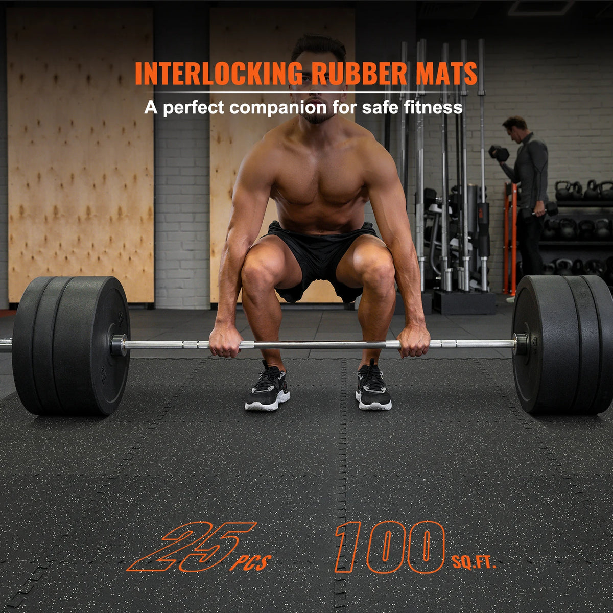 SucceBuy Interlocking EVA Foam Gym Workout Floor Mats