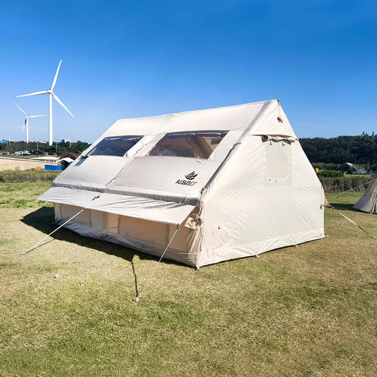 Family Inflatable Camping Tent With Pvc Skylight And Waterproof Design