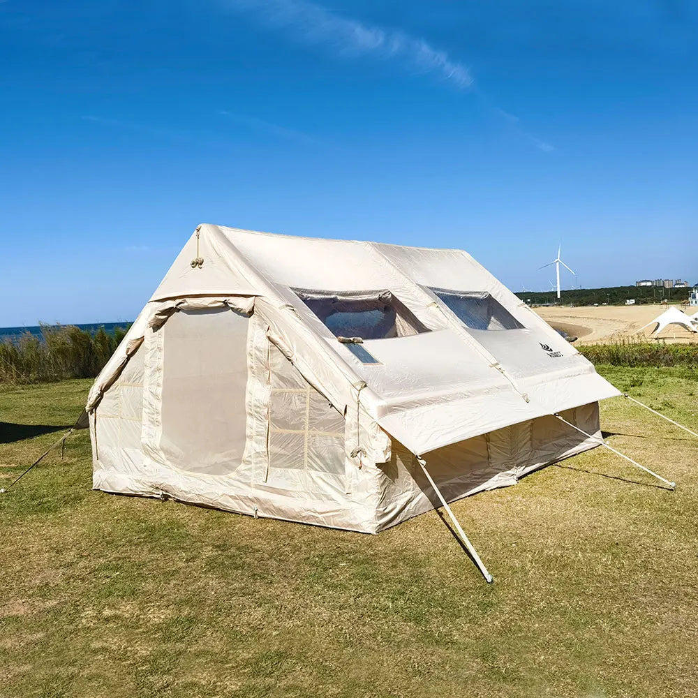 Family Inflatable Camping Tent With Pvc Skylight And Waterproof Design