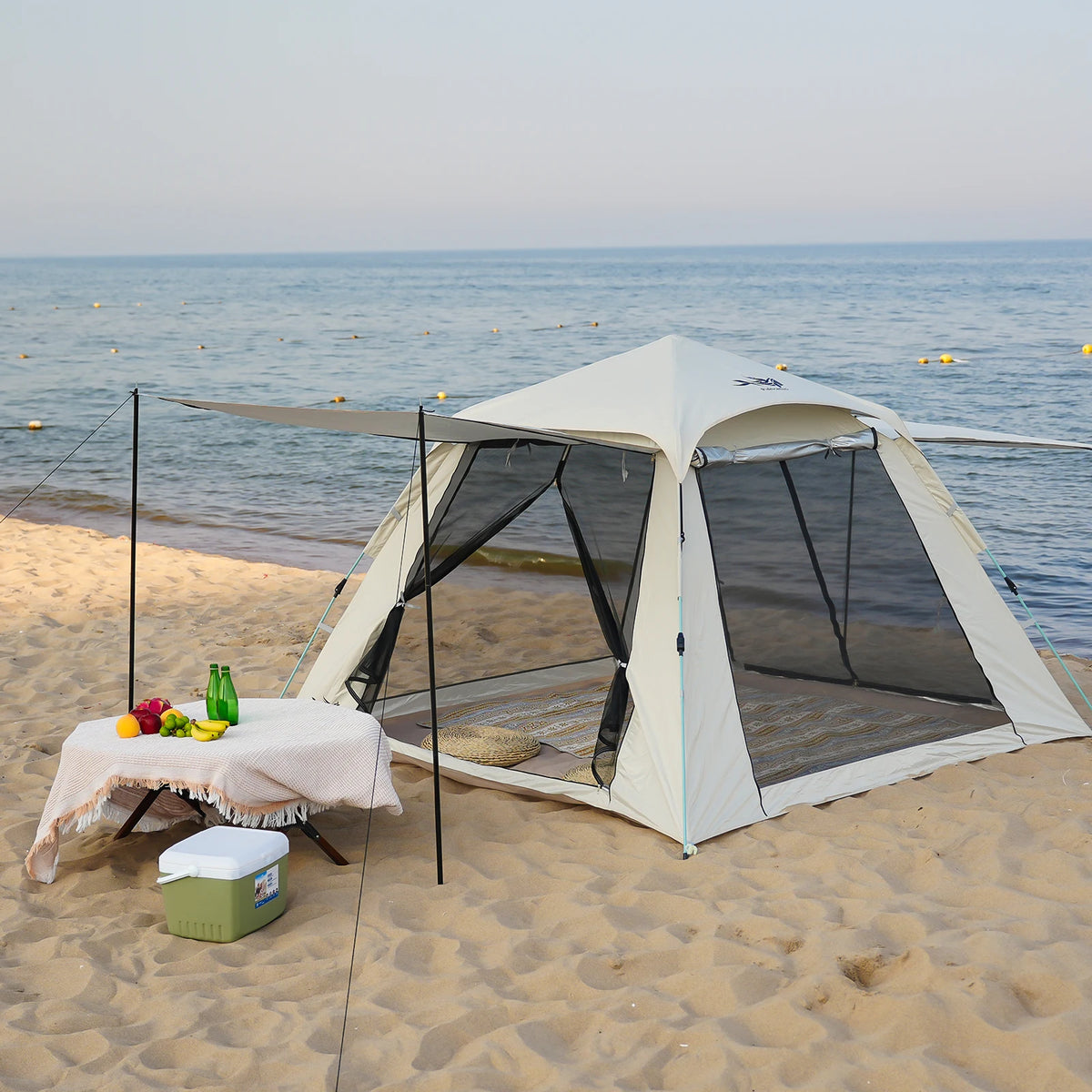 Pakicetus Pop Up Camping Tent With Double Doors And Ventilation
