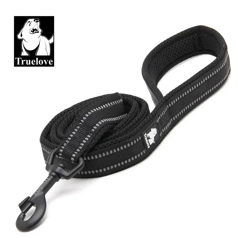 TrueLove Reflective Padded Nylon Mesh Soft Dog Walking Leash