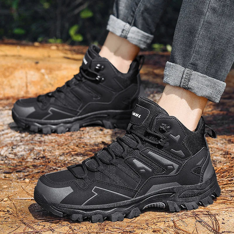 Yukyguuter Waterproof Hiking Shoes Non Slip Outdoor Trekking Boots