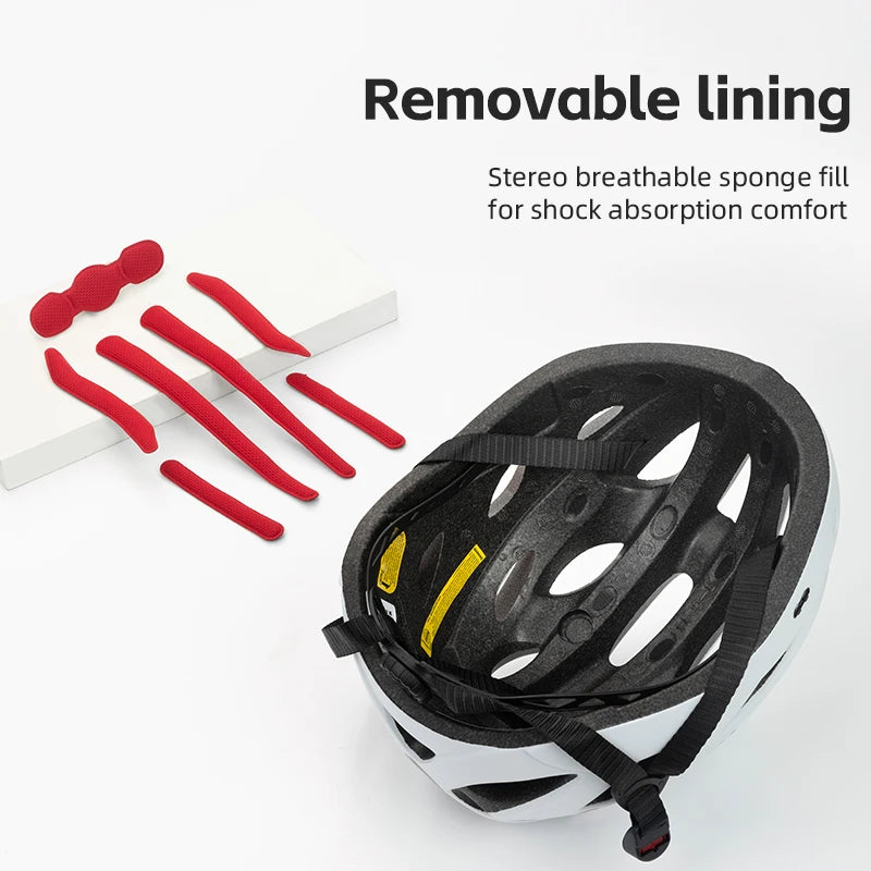 ROCKBROS Integrated Cycling Helmet With Goggles For MTB Road Bike