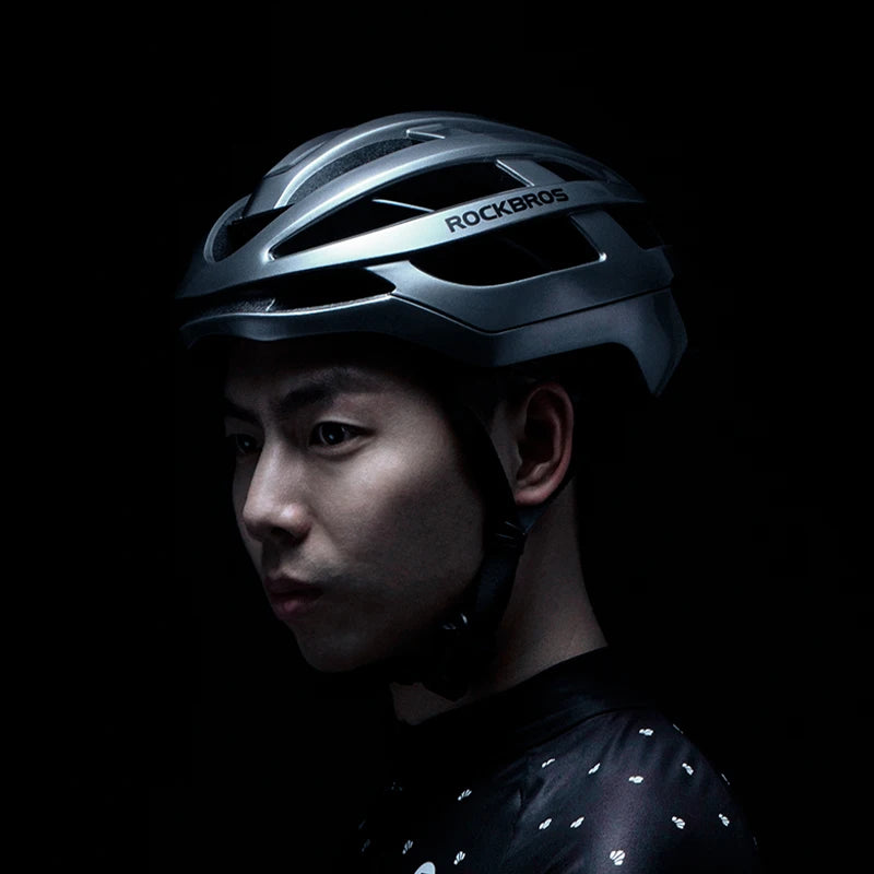ROCKBROS Adult Road Bike Helmet Lightweight Breathable Shockproof Adjustable