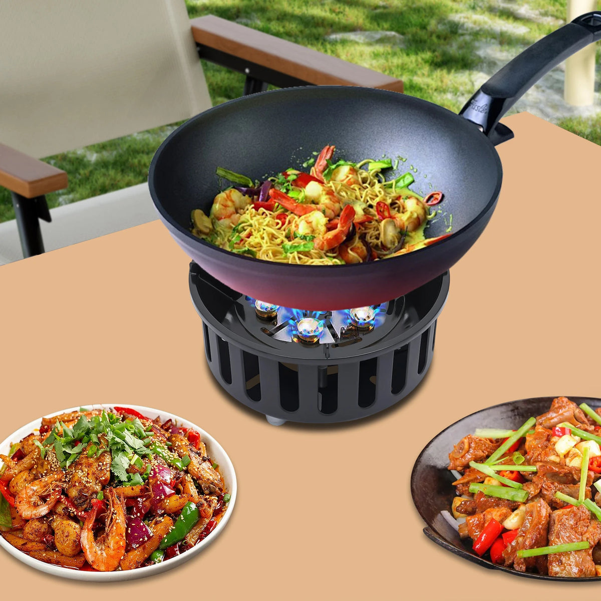 Portable Butane And Propane Camping Stove With Electronic Ignition