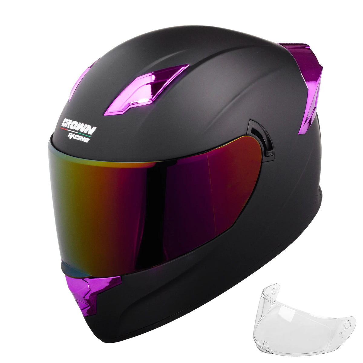 Crown Racing F-700 Full Face Motorcycle Helmet DOT Certified