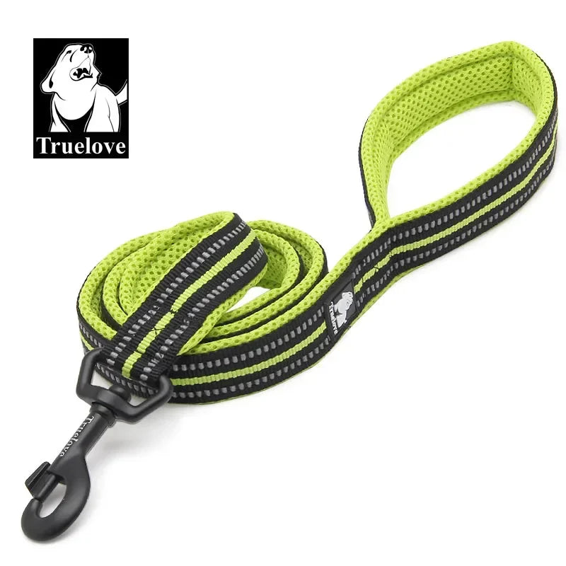 TrueLove Reflective Padded Nylon Mesh Soft Dog Walking Leash