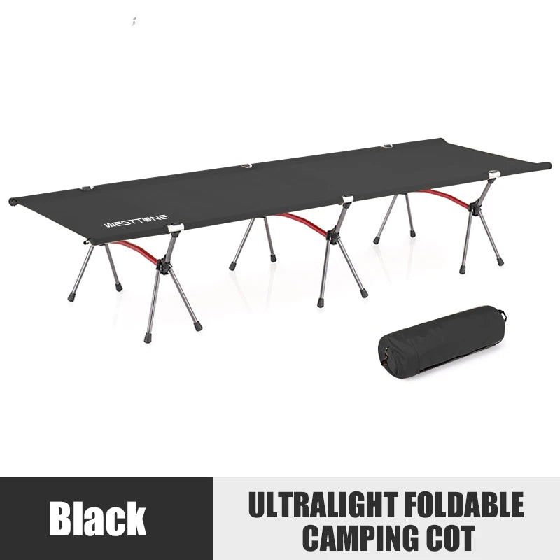 Westtune Portable Aluminum Folding Marching Bed For Camping
