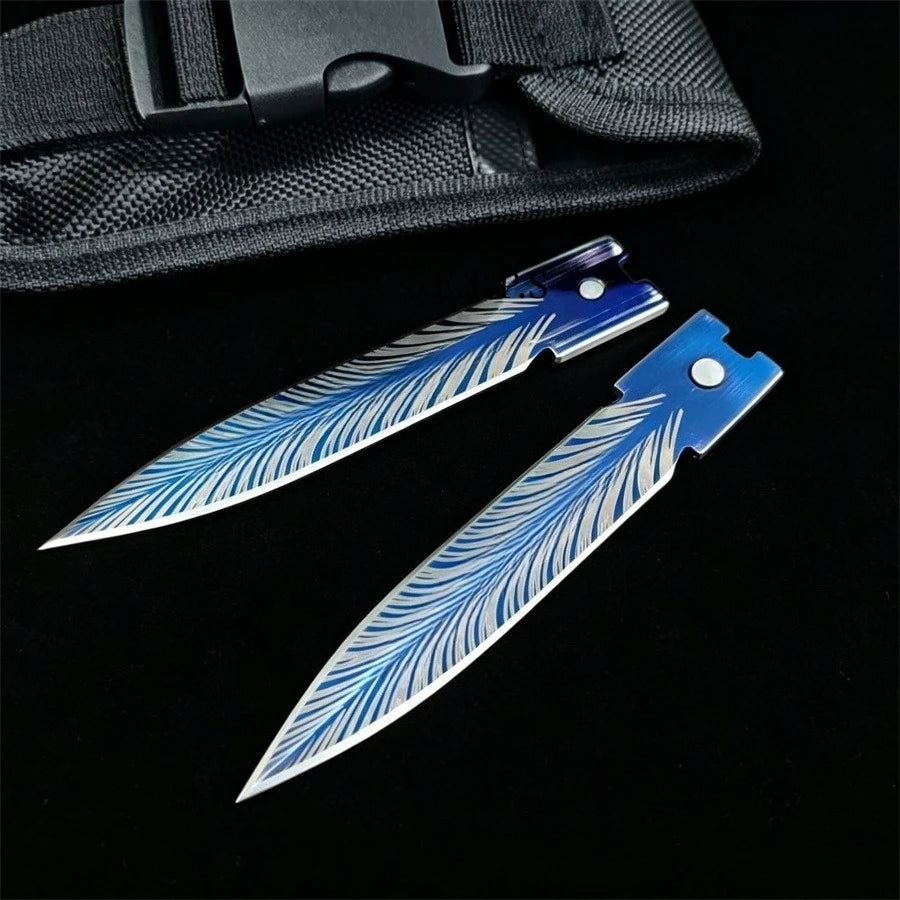 Troodon D2 Steel Folding Hunting Knife With Nylon Sheath
