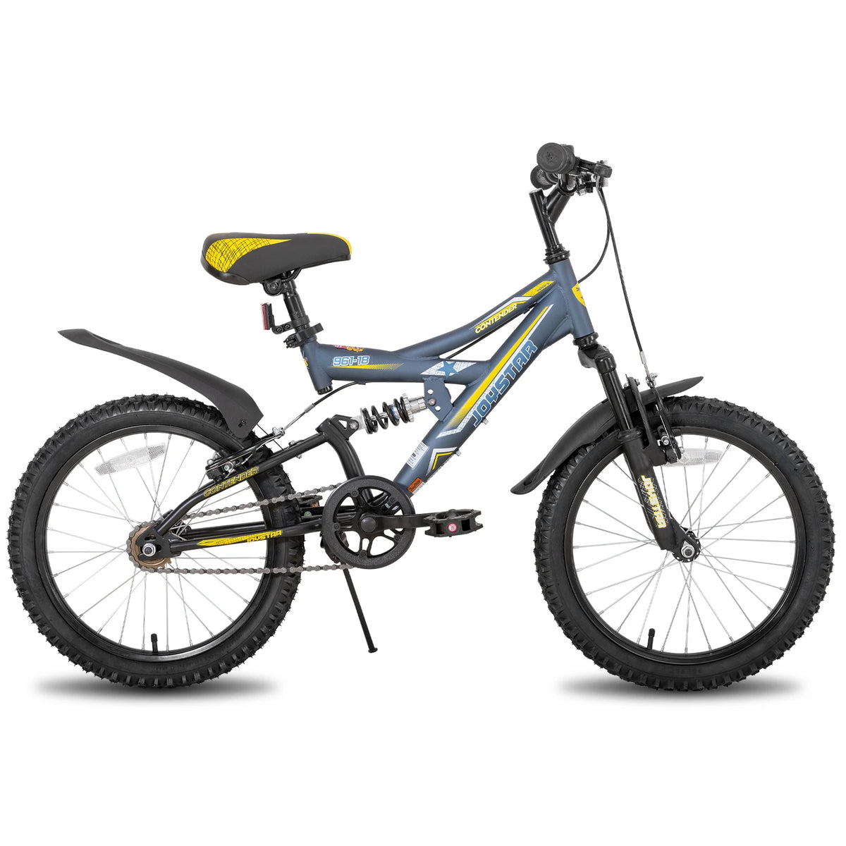 JOYSTAR Kids Mountain Bike With Dual Suspension And V Brakes