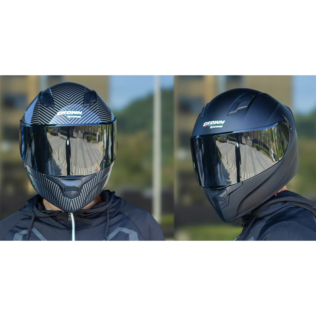 Crown Racing F-700 Full Face Motorcycle Helmet DOT Certified