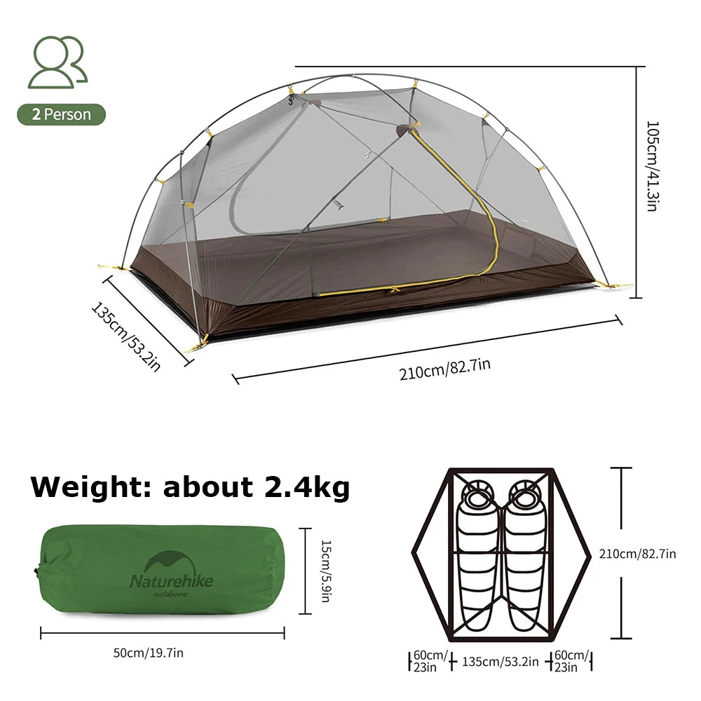 Naturehike Mongar Ultralight Waterproof Versatile Outdoor Camping Tent