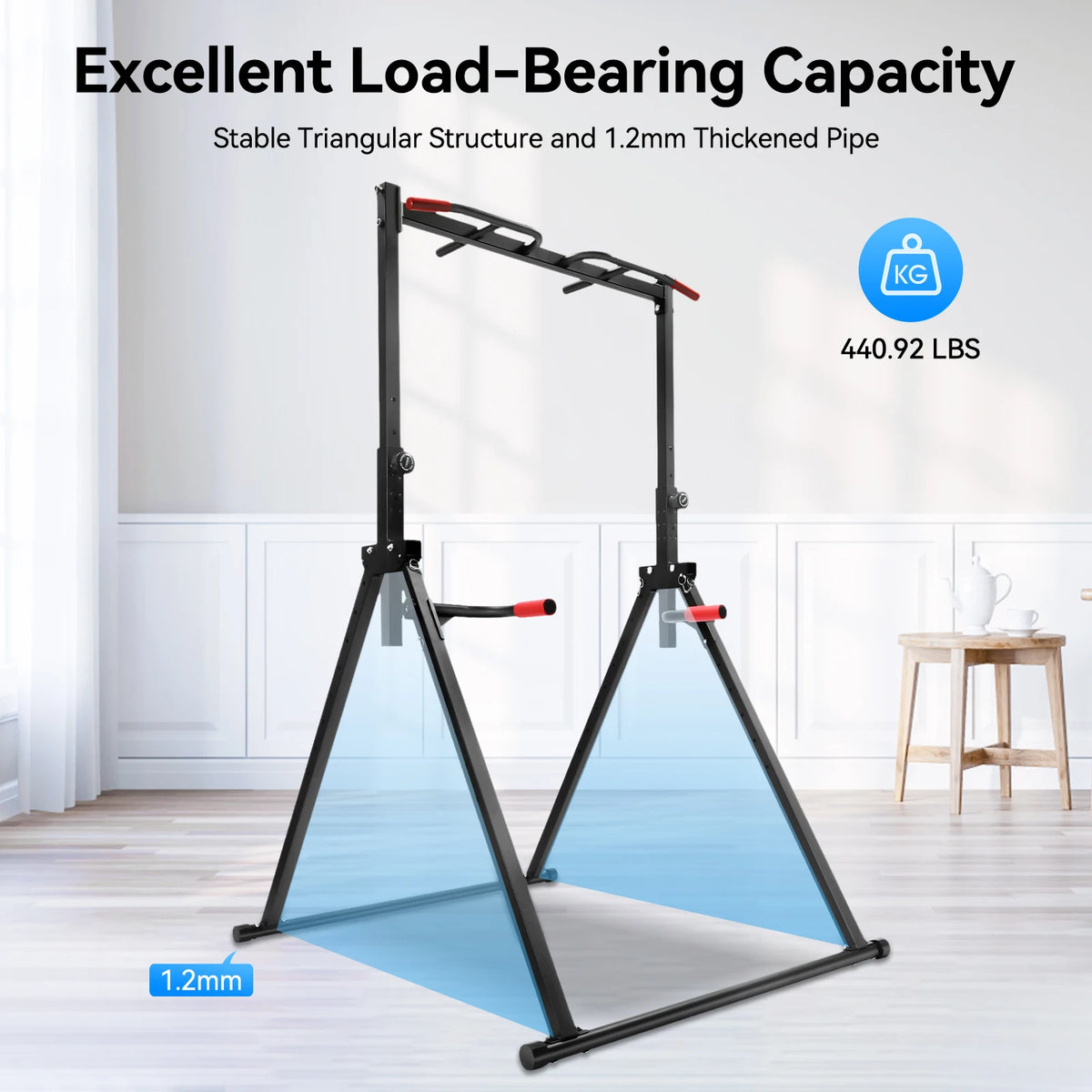 Heavy Duty Adjustable Foldable Pull Up Station For Gym