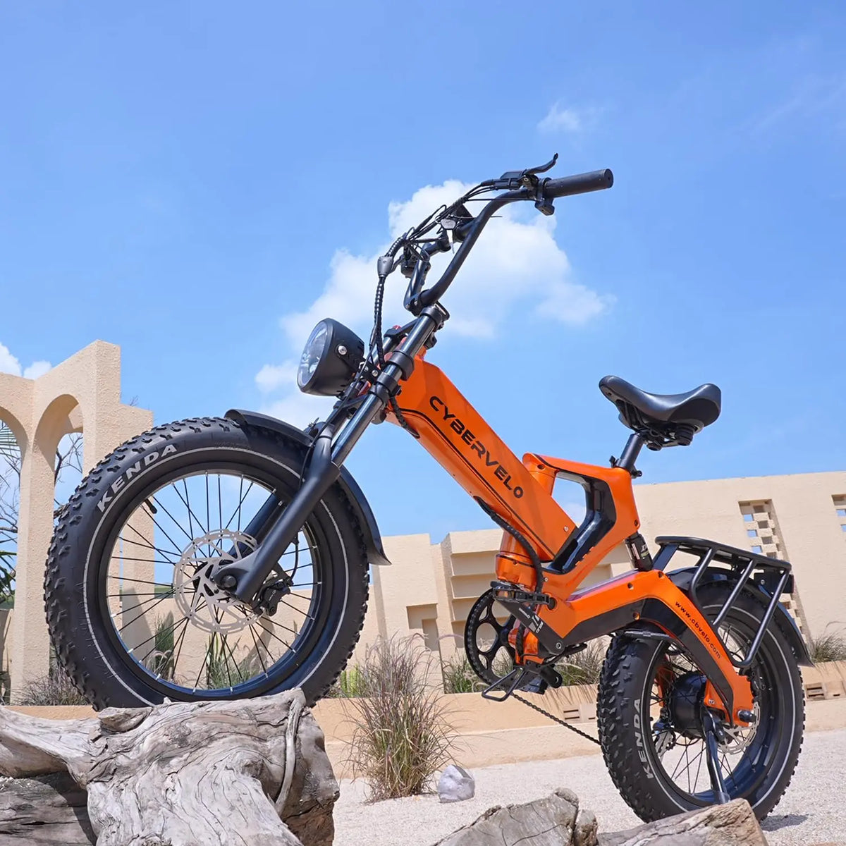 CBVELO EK6 Folding Fat Tire Electric Bike Off Road Bicycle